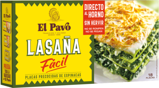 Lasaña Fácil Espinacas